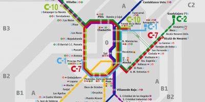 Mapa de Madrid atocha estació de tren