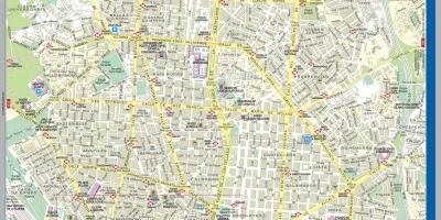 Mapa de carrers de Madrid centre de la ciutat