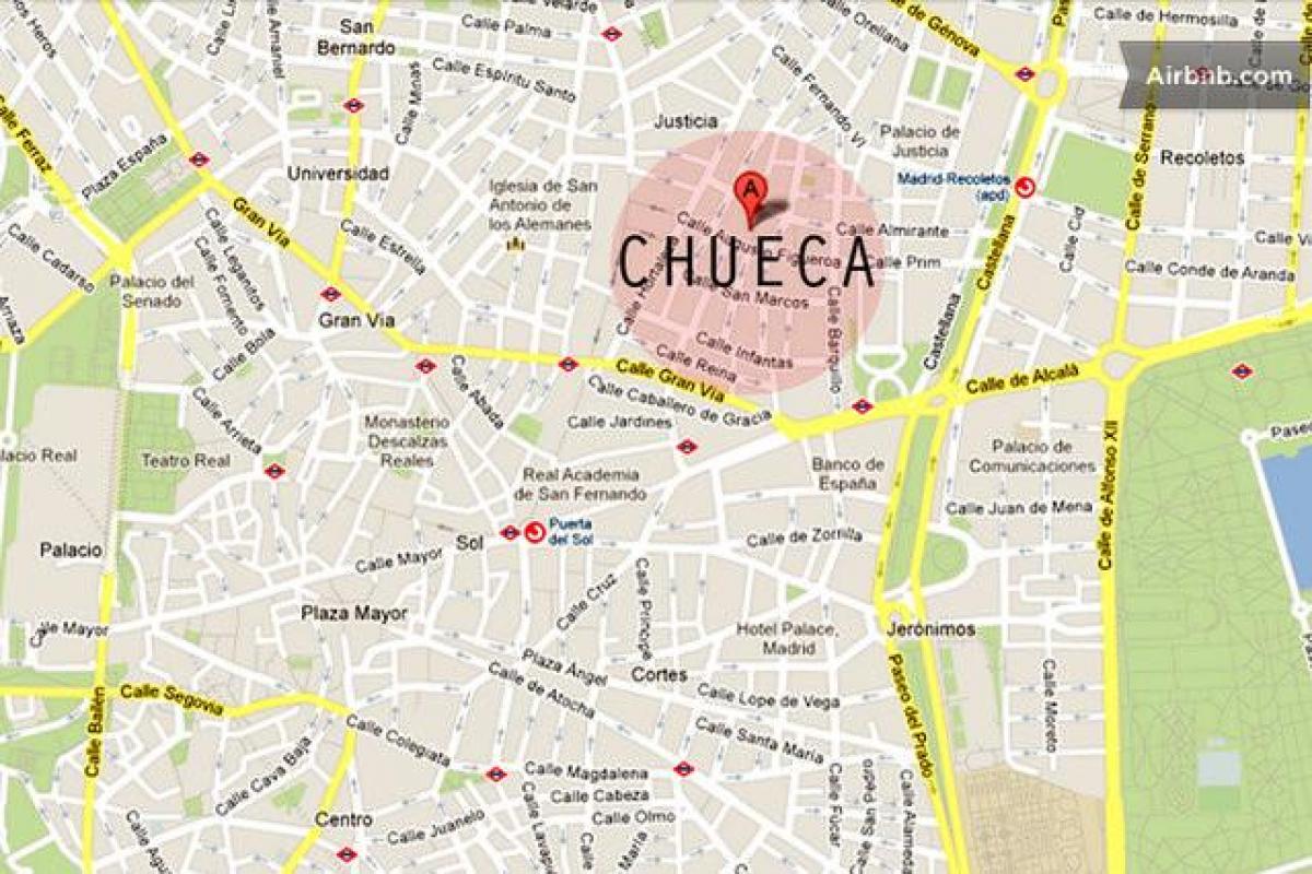 Madrid, chueca mapa
