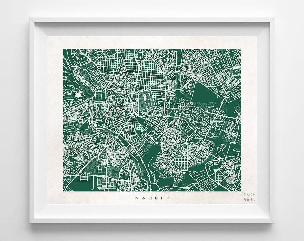 mapa de Madrid carrer de l'art