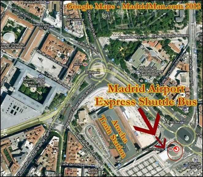 puerta de atocha mapa