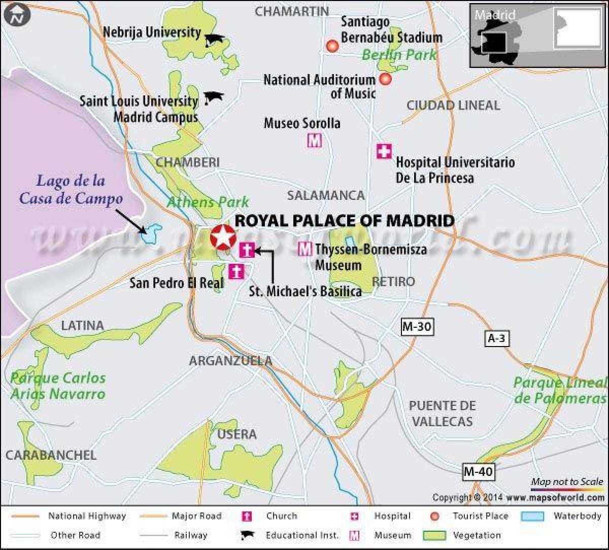 mapa del real Madrid