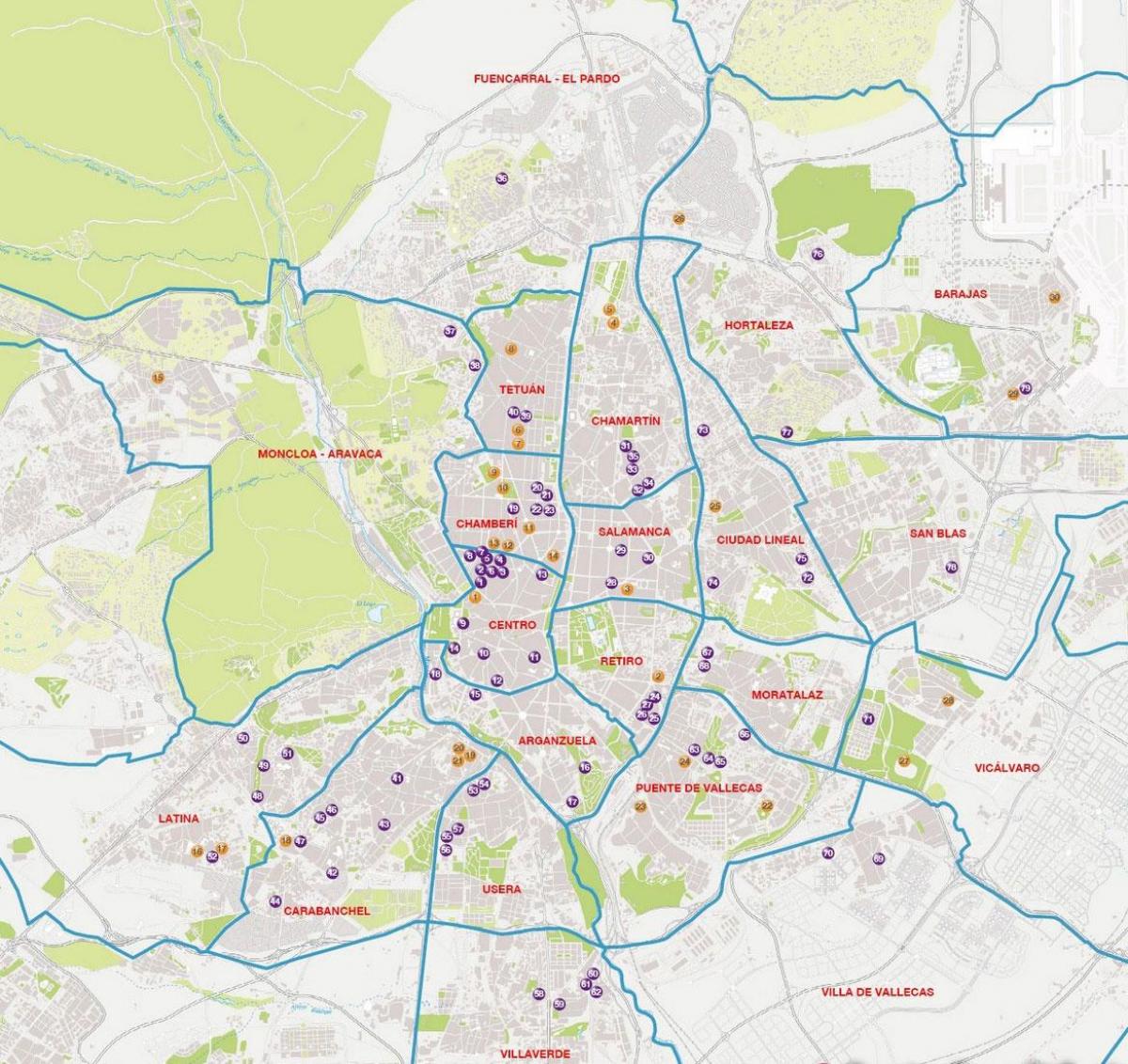 barri de salamanca de Madrid mapa