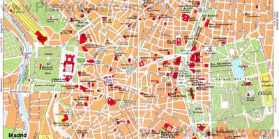 Mapa de borgonya carrer Madrid, Espanya