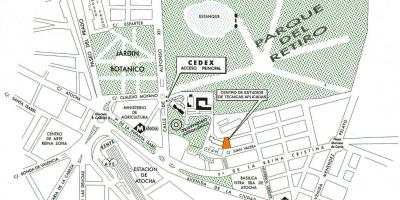 Mapa de l'estació d'atocha de Madrid