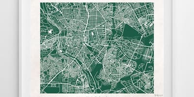 Mapa de Madrid carrer de l'art