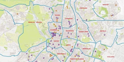 Mapa de Madrid chamartin de l'estació de tren