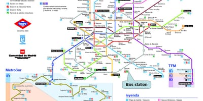 Madrid estació de tren mapa