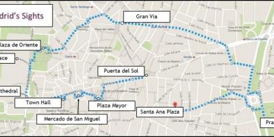 Madrid caminar mapa