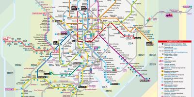 Mapa de Madrid tramvia